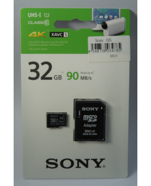Sony 32G Micro SDXC 高轉速記憶卡 